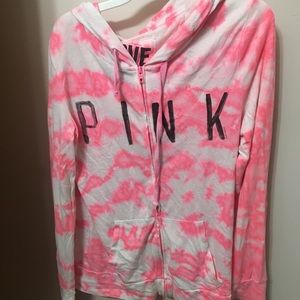 Pink tie dye hoodie